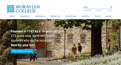Desktop Screenshot of moravian.edu